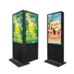 Dual-View-Stele mit Veranstaltungsankündigung, beide Seiten
